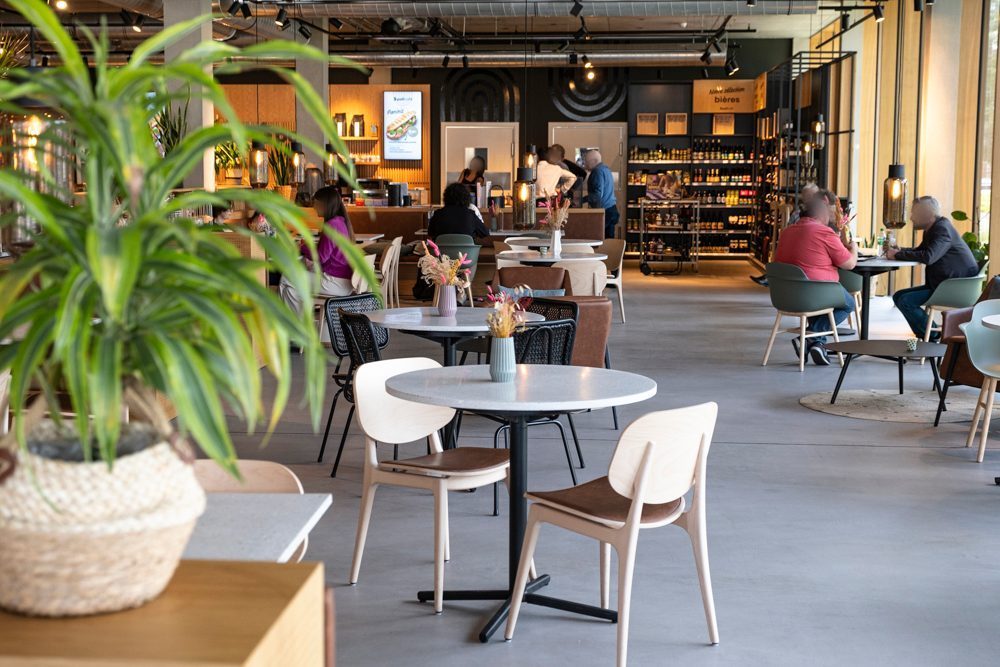 Les vitrines du PallCafé Bertrange