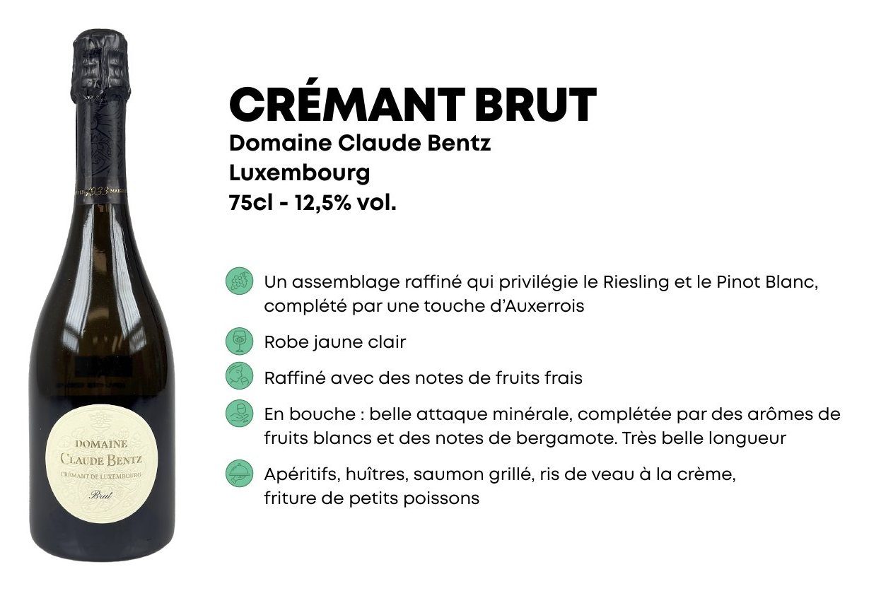 Crémant brut, Domaine Claude Bentz