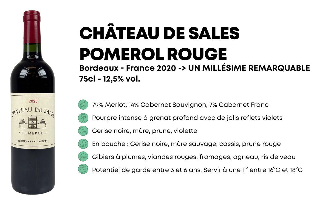 Château de Sales, Pomerol rouge